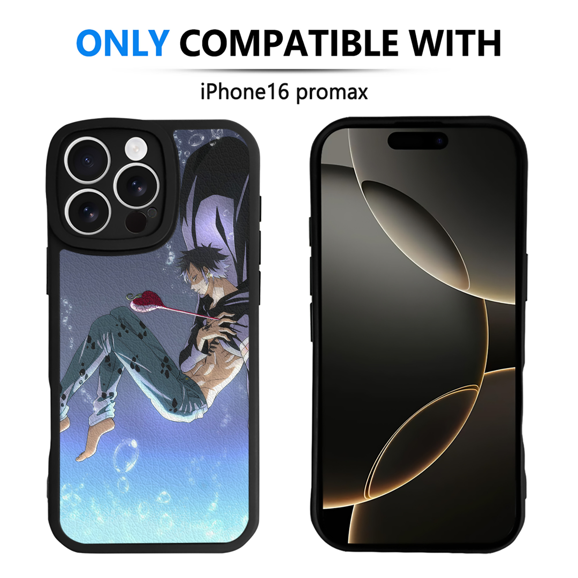 （画像用） ワンピース ONE PIECE 【iPhone 16シリーズ対応】シリコンスマホケース（レザー調） 材質：シリコン